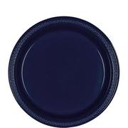 True Navy Blue Plastic Dessert Plates 20ct